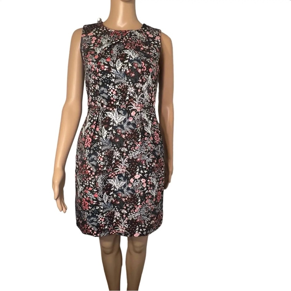 H&M Floral Sleeveless Dress - Black (multi color) Size 4 NWT